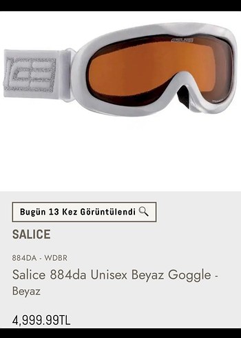 Zara Salice 884da Unisex Beyaz Kayak Gozlugu