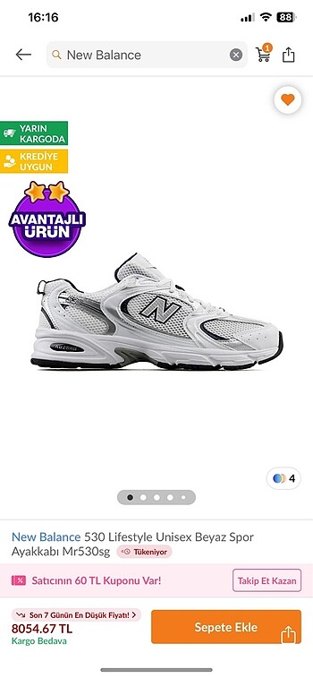 Newblance orjinal ayakkabı