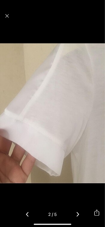 s Beden beyaz Renk Zara lolita şık spor saten detaylı kolları