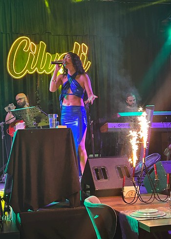 Mavi Drapeli Straplez Uzun Kadın Elbise - Görsel 10