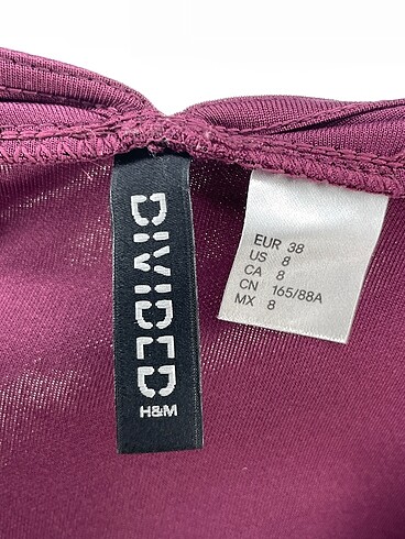 38 Beden mor Renk H&M Kısa Elbise %70 İndirimli.