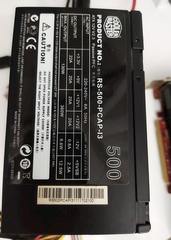 Cooler Master 500W Güç Kaynağı RS-500-PCAP-13