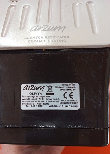 Beden Renk Ütü Arzum2400W