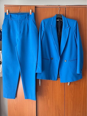 Zara saks mavisi bluz