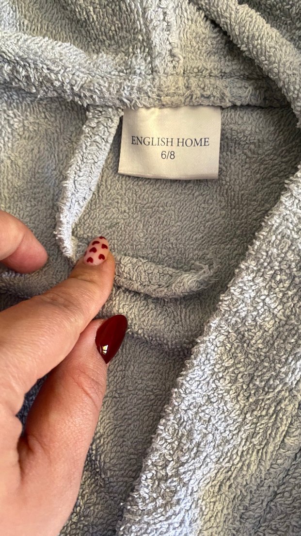 Kapüşonlu Erkek Çocuk Bornoz - Görsel 3