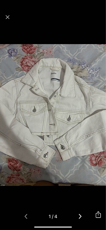Bershka denim crop ceket