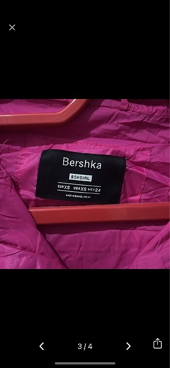 xs Beden Bershka yağmurluk