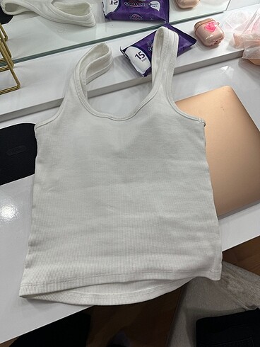 Bershka Beyaz crop