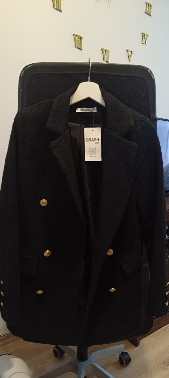 Düğmeli fume Midi Kadın Blazer Ceket sifir - Görsel 5