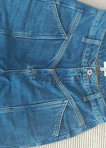 Twist Mavi Midi Boy Kadın Kot Pantolon - Görsel 6