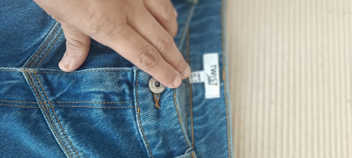 Twist Mavi Midi Boy Kadın Kot Pantolon - Görsel 5