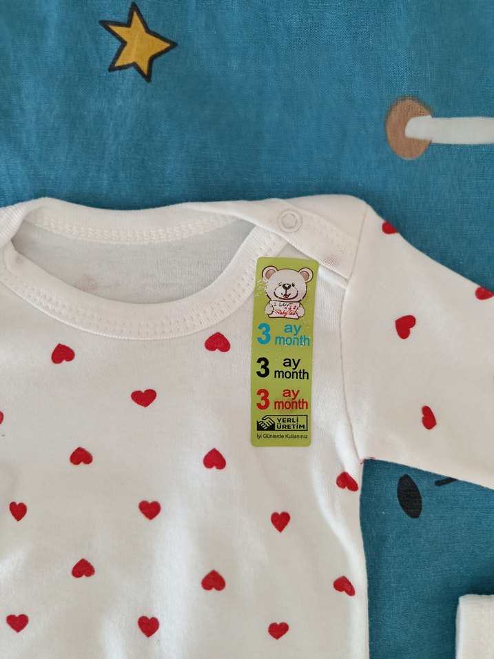 Beyaz Pamuklu Bebek Body ve Atlet Seti - Görsel 2
