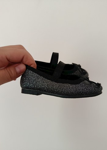 Kız Çocuk Gri Sim Desenli Tokalı Babet - Görsel 3