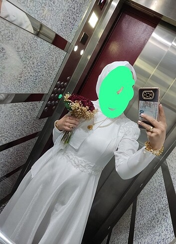 universal Beden Tesettür Nikah Elbise 38-40 Beden