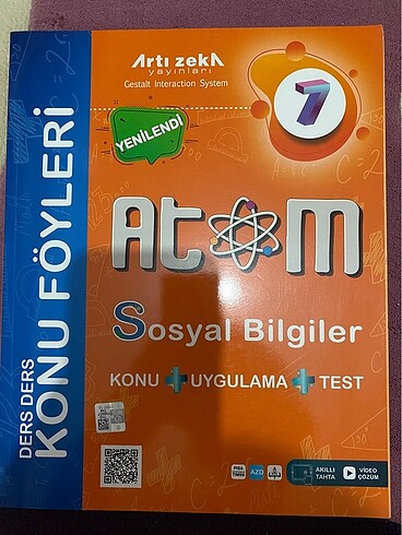 Atom sosyal bilgiler konu uygulama ve test kitabı