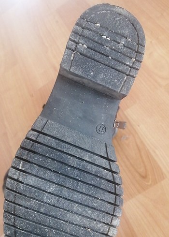 37 Beden Siyah Kadın Lastik Goth Dolgu Topuk Bot