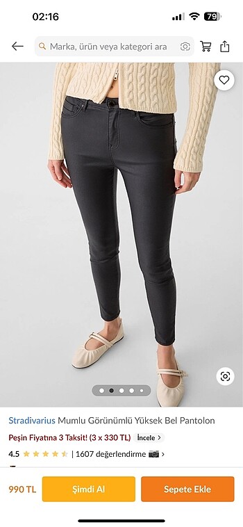 Stradivarius Stradivarius mumlu pantolon