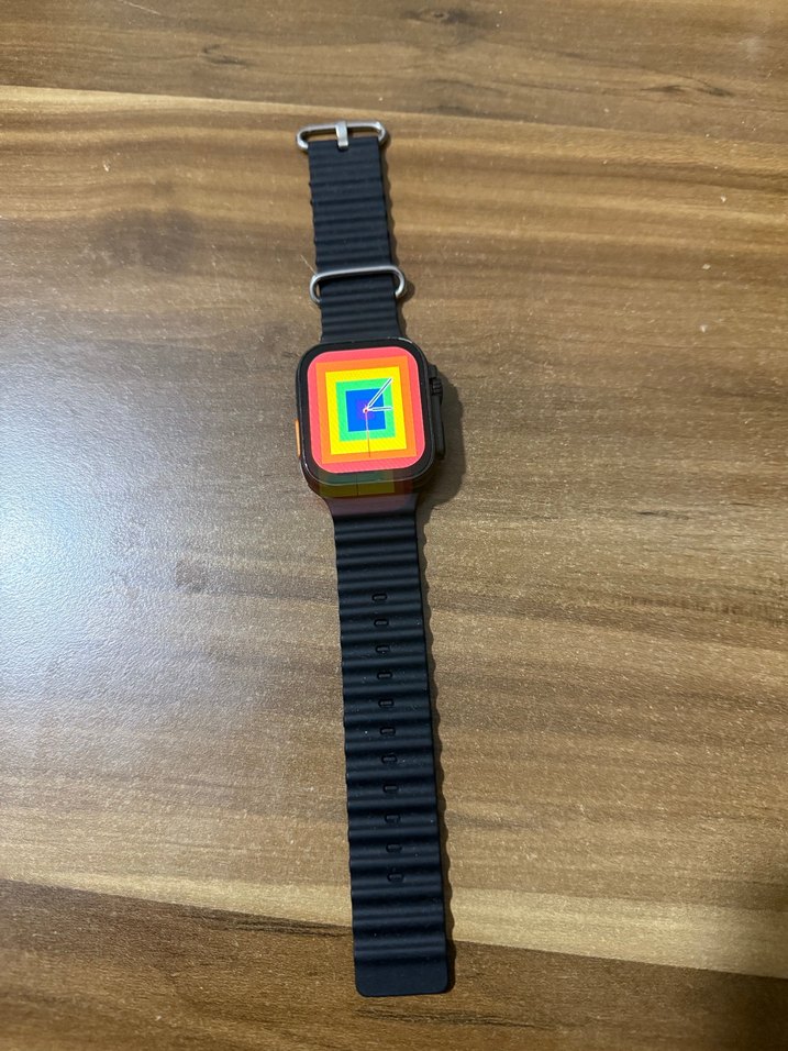 Çok Renkli Kordonlu Koyu Akıllı Saat - Görsel 2