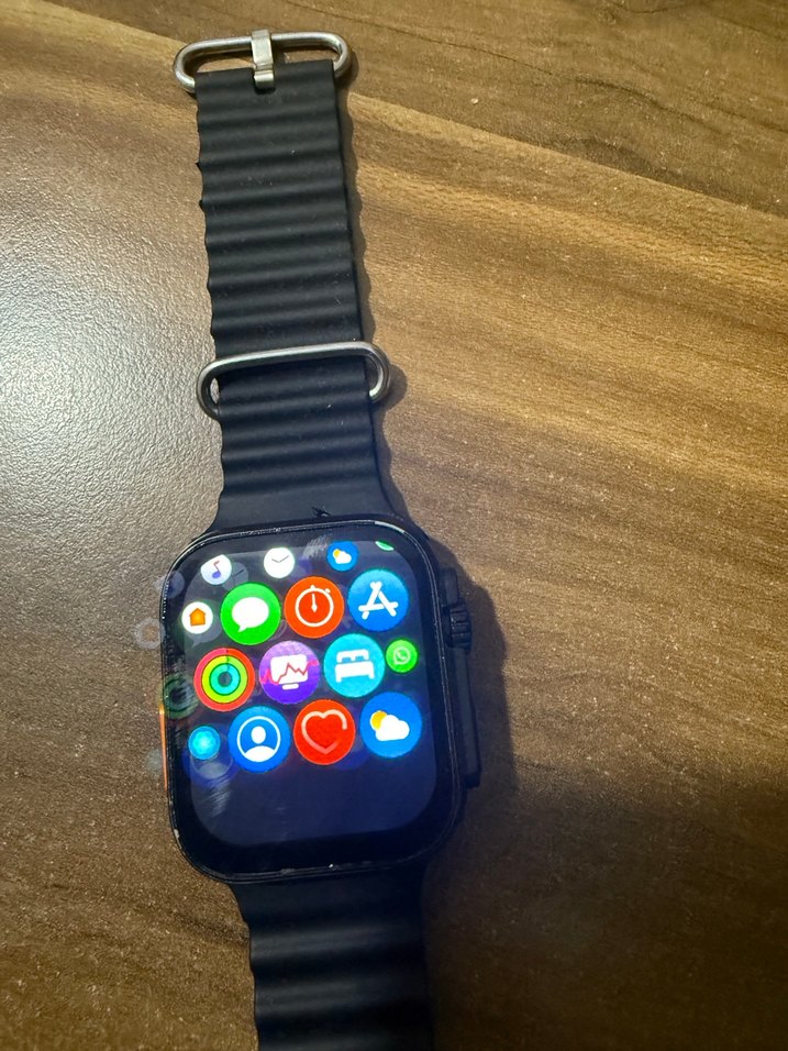 Çok Renkli Kordonlu Koyu Akıllı Saat - Görsel 5