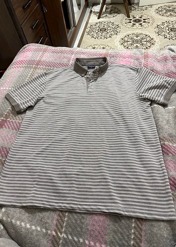 Gri Düğmeli Erkek Polo Tişört - Görsel 5