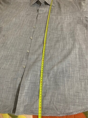 Xl keten  kısa kollu gömlek - Görsel 4