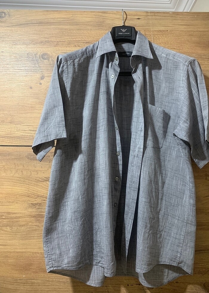 Xl keten  kısa kollu gömlek - Görsel 5