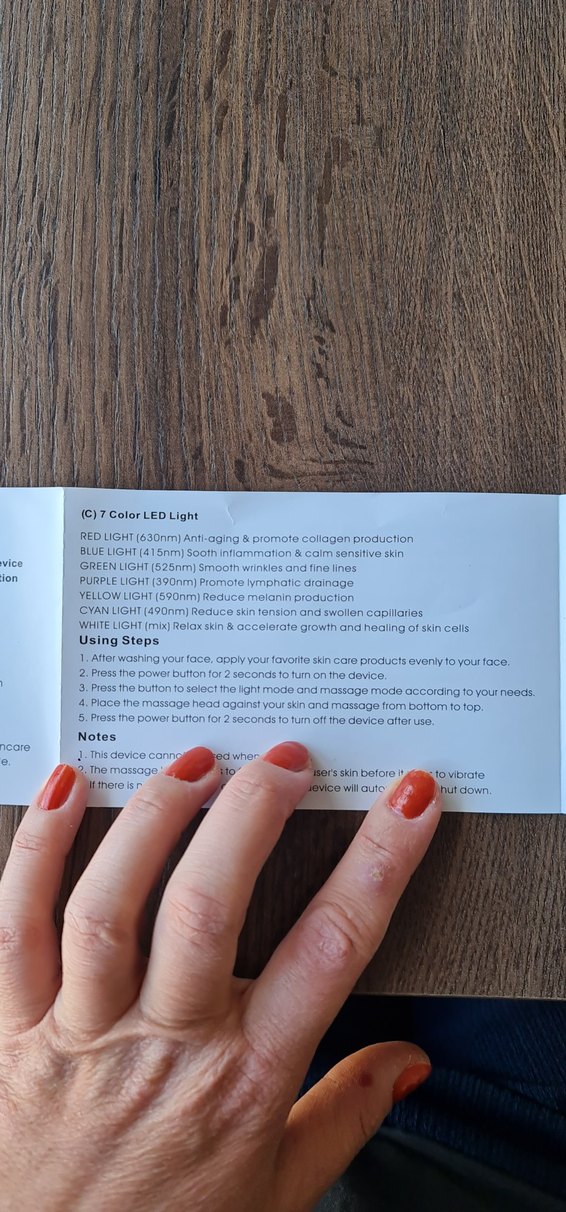 7 renk led ışık terapili bakım cihazı - Görsel 4