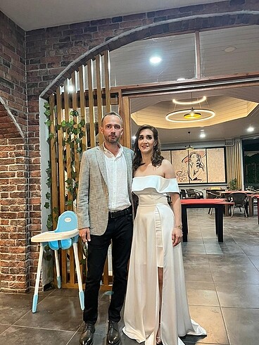 Diğer krem abiye elbise