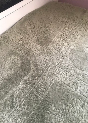 YeşilRenk Düz Desen Yatak Örtüsü - Görsel 2