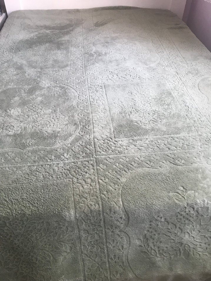 YeşilRenk Düz Desen Yatak Örtüsü - Görsel 3