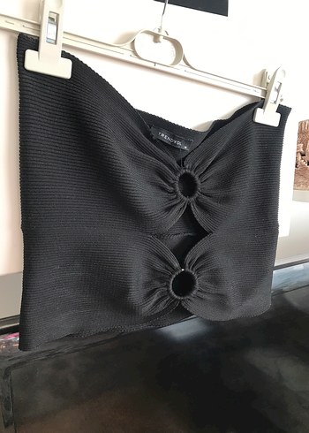 Siyah Straplez Mini Büstiyer - Görsel 2