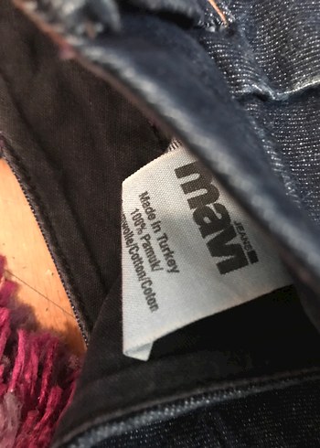 Lacivert Midi Hamile Kot Etek - Görsel 5