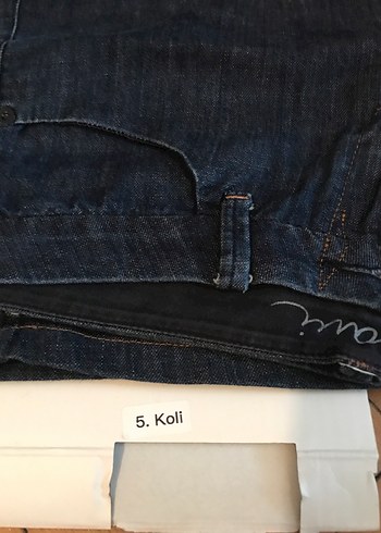 Lacivert Midi Hamile Kot Etek - Görsel 7