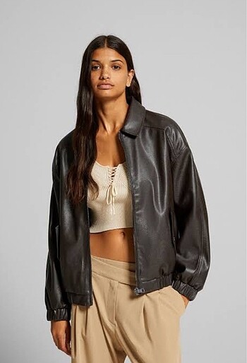 Bershka dad fit deri ceket