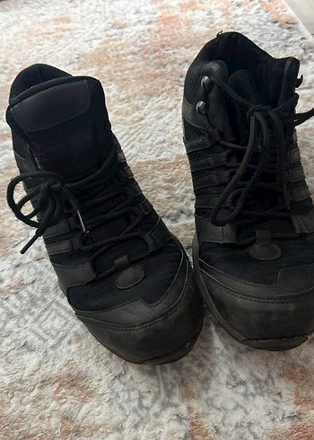 Erkek Siyah Spor Ayakkabı Bağcıkları - Görsel 3