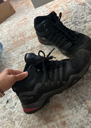 Erkek Siyah Spor Ayakkabı Bağcıkları - Görsel 2