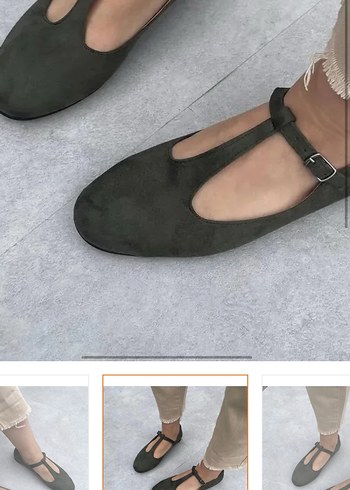Diğer Minimalist T-Bantlı Stiletto Topuklu Kadın Babet
