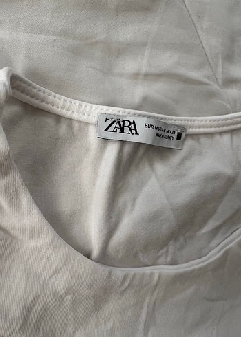 ZARA Beyaz Kolsuz Basic Kadın Atlet - Görsel 2