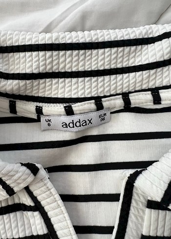 Addax Çizgili Polo Yaka Tişört