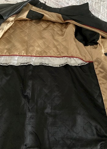 Düğmeli Siyah Deri Erkek Ceket - Görsel 6