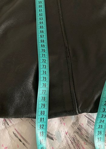 Düğmeli Siyah Deri Erkek Ceket - Görsel 5