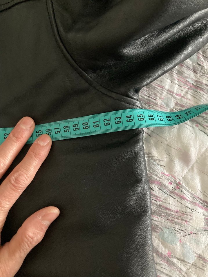 Düğmeli Siyah Deri Erkek Ceket - Görsel 4