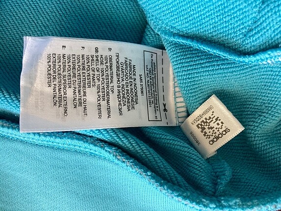 44 Beden turkuaz Renk Orjinal Adidas 44 beden