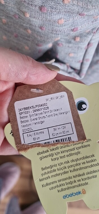 6-9 Ay Beden salopet