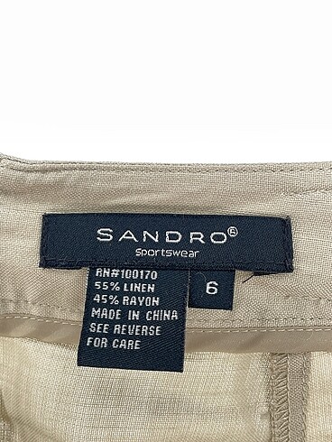 38 Beden ten rengi Renk Sandro Mini Etek %70 İndirimli.
