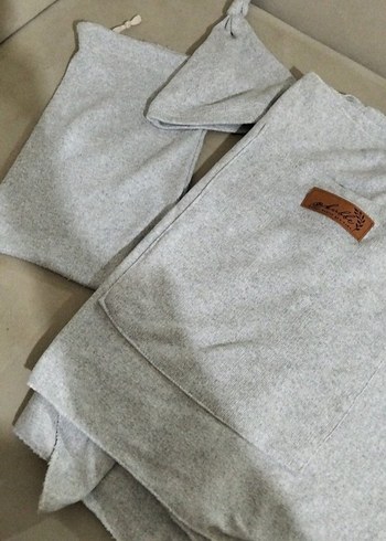 Gri penye  Bebek taşıma slingi - Görsel 2