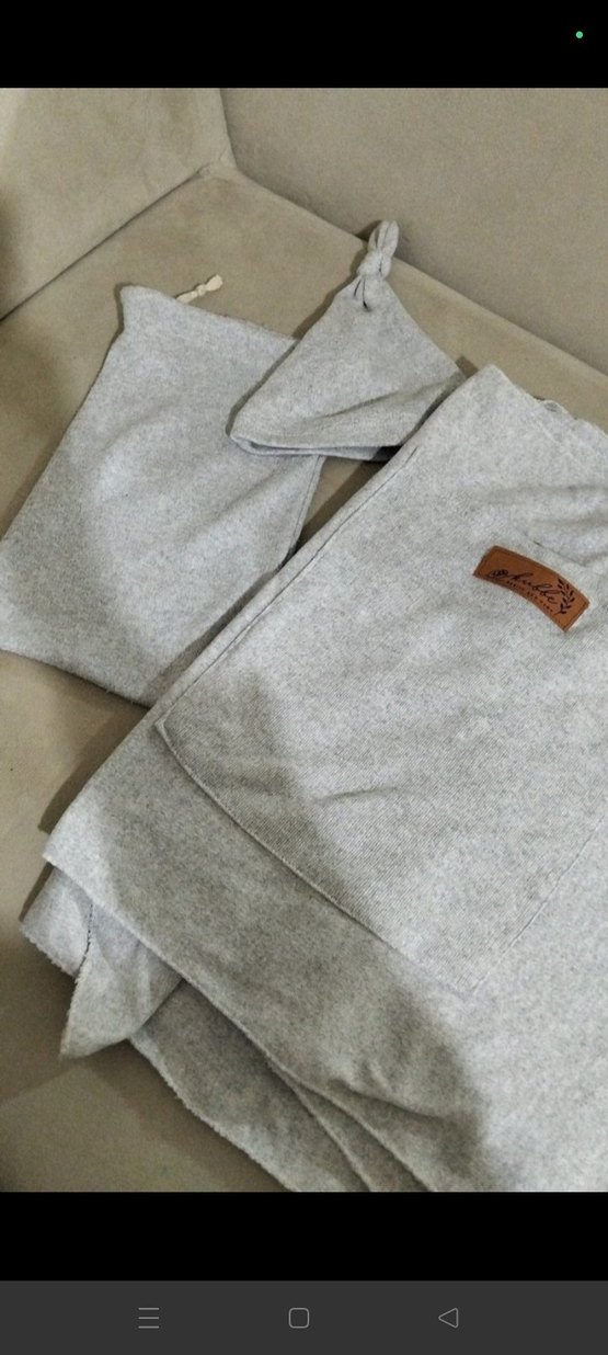 Gri penye  Bebek taşıma slingi - Görsel 2