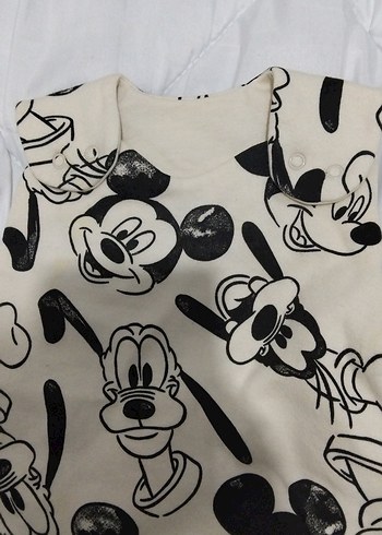 Mouse Desenli Bebek Uyku Tulumu ayaksız yandan fermuarlı 
0.6 ay - Görsel 2