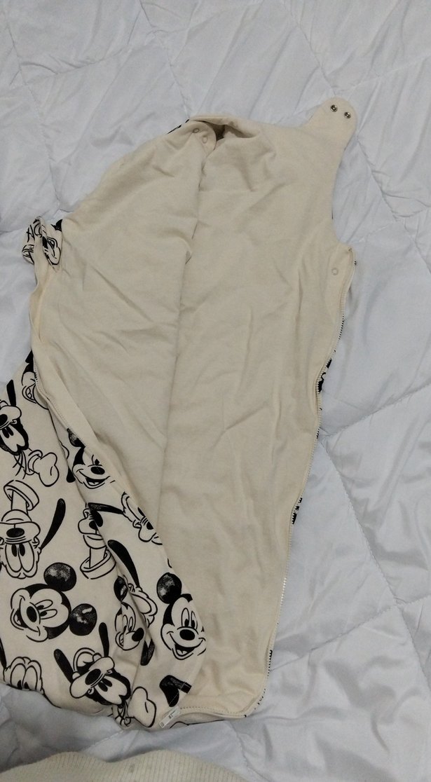 Mouse Desenli Bebek Uyku Tulumu ayaksız yandan fermuarlı 
0.6 ay - Görsel 4