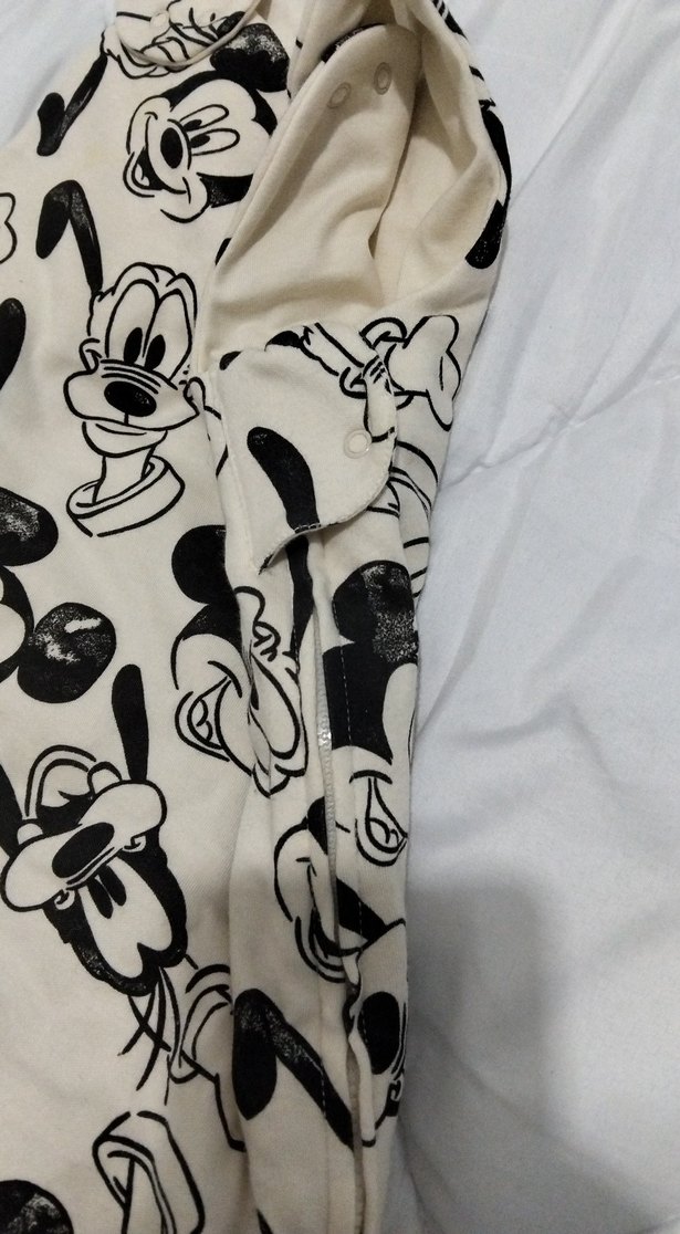 Mouse Desenli Bebek Uyku Tulumu ayaksız yandan fermuarlı 
0.6 ay - Görsel 3